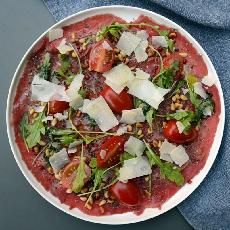 Carpaccio de bœuf façon italienne